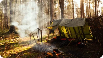 bushcraft lean to shelter