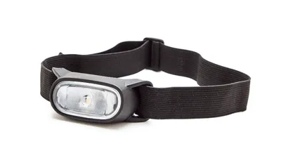 headlamp with a black strap