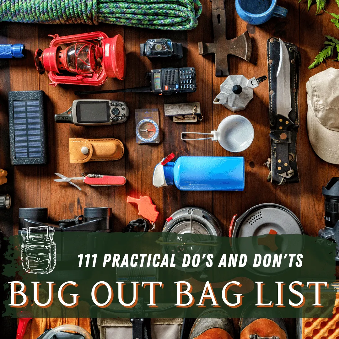 Bug out Bag List