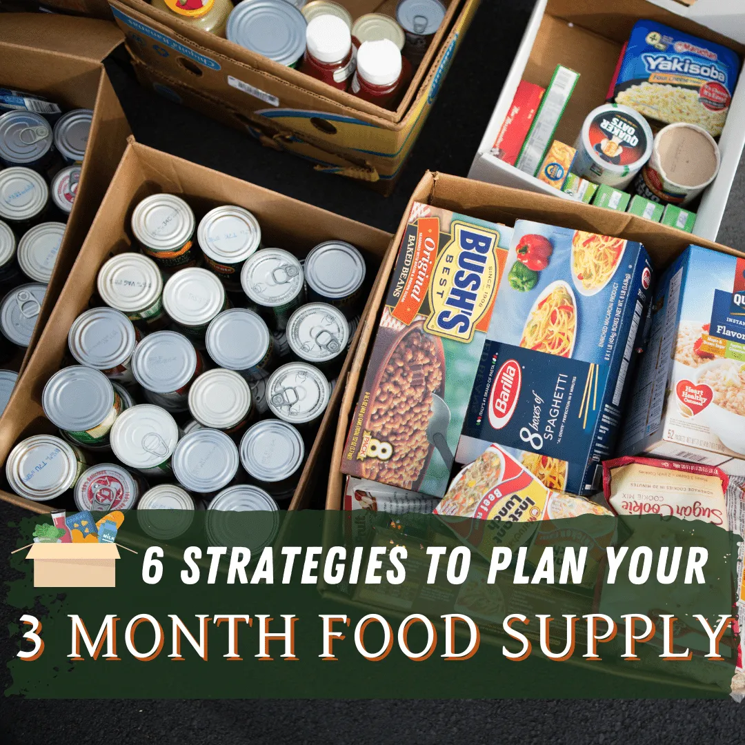 3 Month Food Supply List - 6 Practical and Easy Strategies