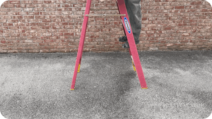 GIF of Scepter water container dropping from a ladder