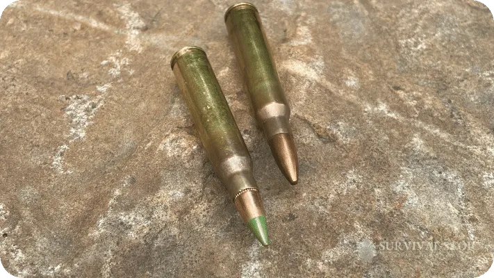 Armor Piercing Bullet, Green tip XM855 and XM193