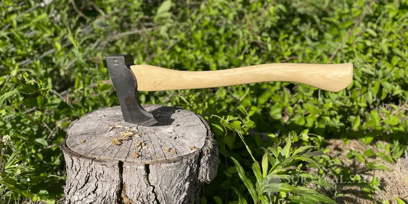 The author's bushcraft axe