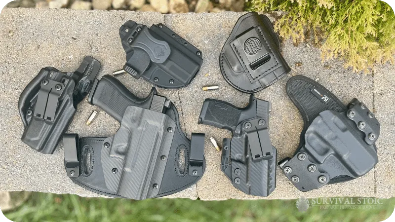 Jason's best concealed carry holsters with a Glock 19 and Sig P365XL
