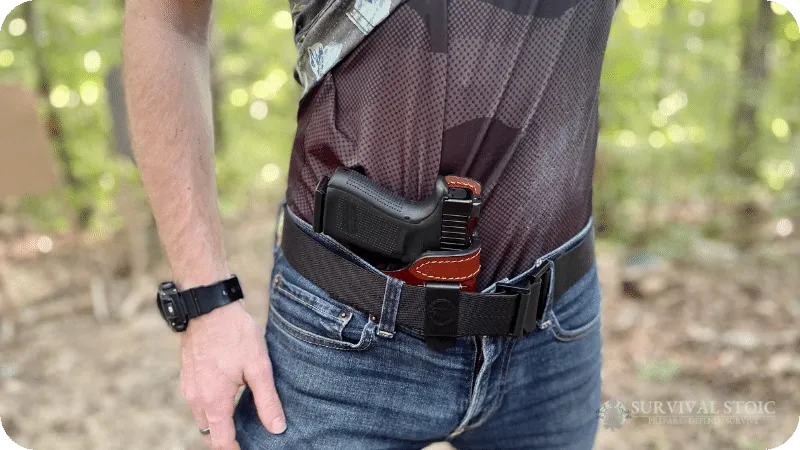 Blake and the Falco Leather IWB holster and the Glock 19