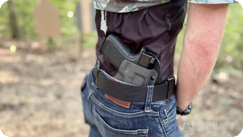 Blake with the Hidden Hybrid Holster Double Clip and a Glock 19