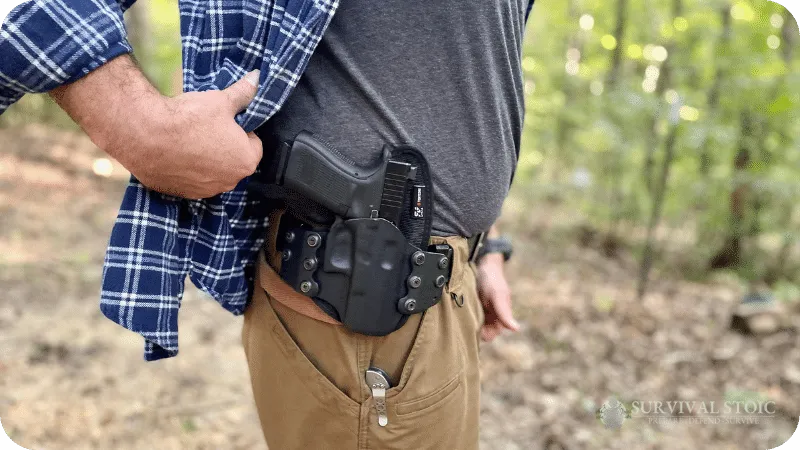 Jason and the Stealth Gear OWB holster with the Glock 19