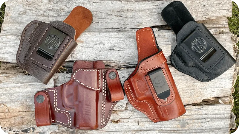 Four different Leather IWB holsters
