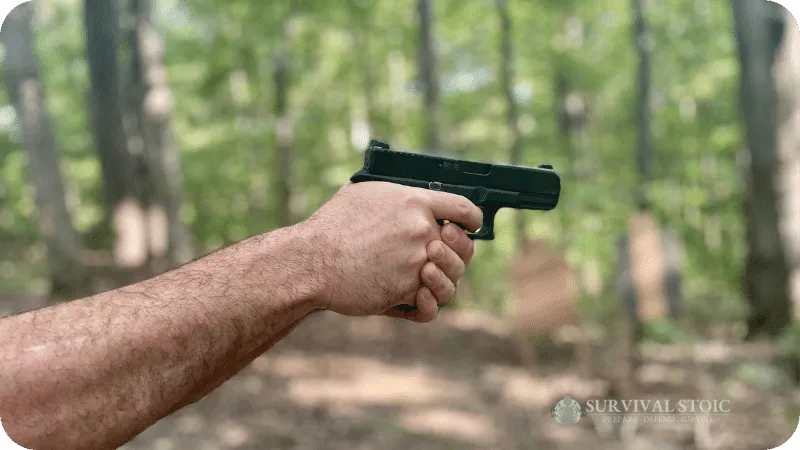 Jason shooting the Glock 19