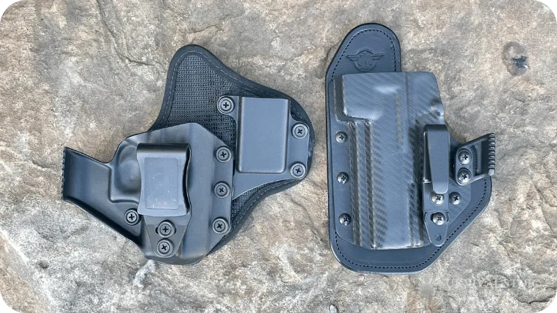 Two of Jason's appendix hybrid holsters