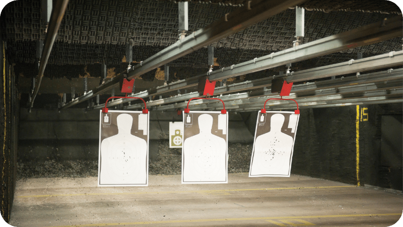 Indoor Gun Range with 3 targets