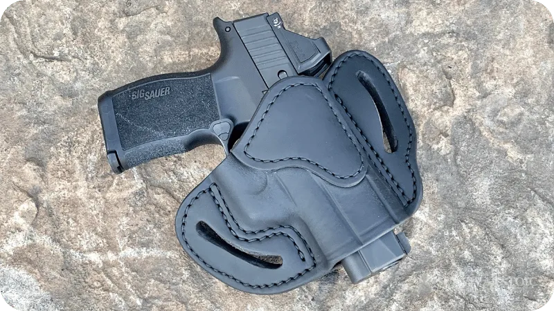 Jason showing the 1791 Gunleather OWB Holster with the Sig P365