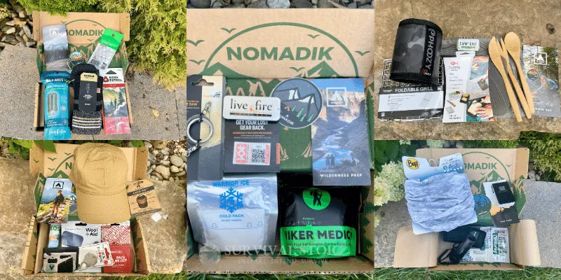 The items I received in my Nomadik Subscription