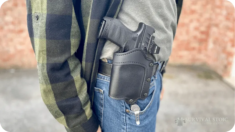 Jason wearing the 1791 Gunleather Ultra Custom Holster and a Walther PDP