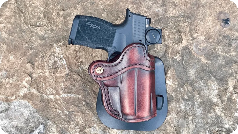 Jason showing the 1791 paddle holster with the Sig P365