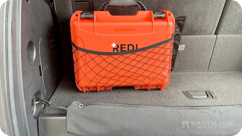 The Redi Roadie Pro Plus in the back of Jason's SUV