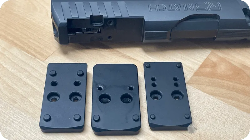 Jason's red dot adapter plates for a Walther  Q5 Match