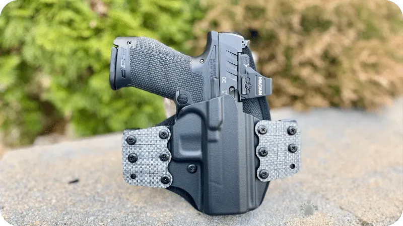 Jason's Stealth Gear OWB holster and his Walther PDP