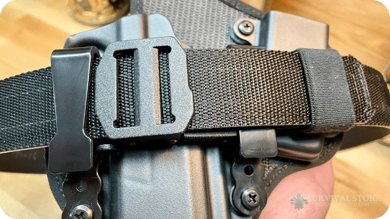 Jason showing the Kore X7 Belt with his appendix holster