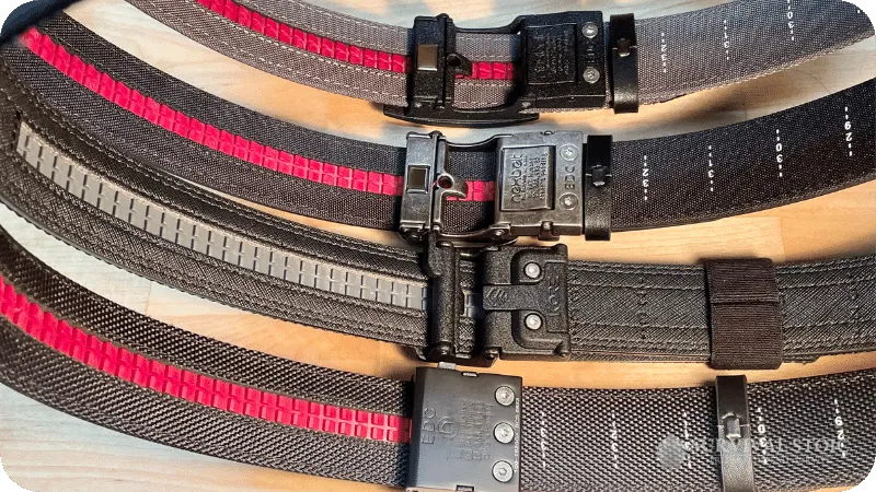 Jason Showing the inside of his Ratcheting Belts