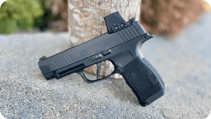 The Sig Romeo X-Compact mounted to a Sig P365XL