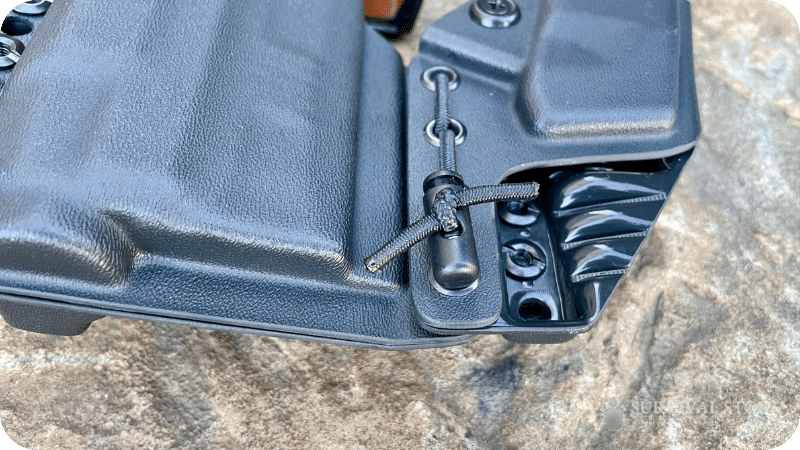 Jason showing the back of the Tier One Axis Elite Holster